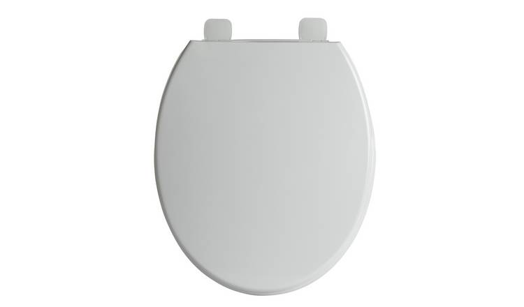 Home Essentials Plastic Toilet Seat - Grey