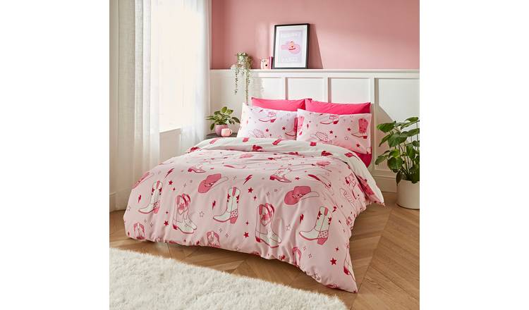 Sassy B Cowgirl Boots Pink Bedding Set - Single