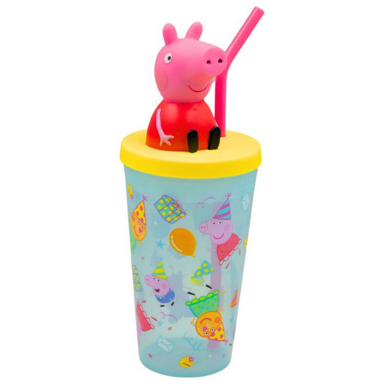 Hox Peppa Pig 3D Peppa Blue Travel Tumbler - 450ml 0