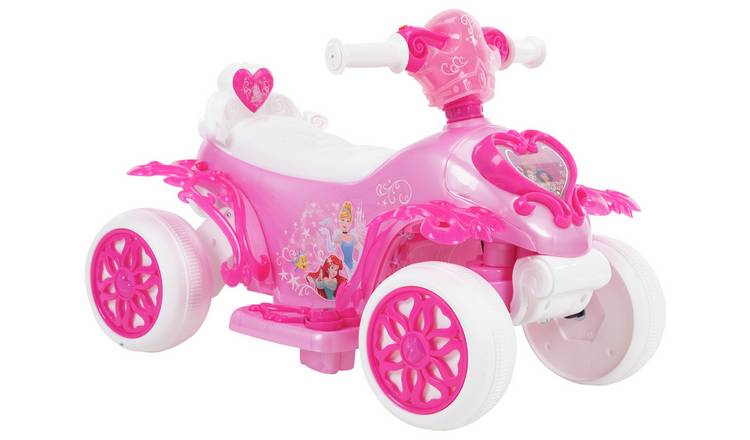 Disney Princess Bubble Quad Bike Electric Ride On - 6V
