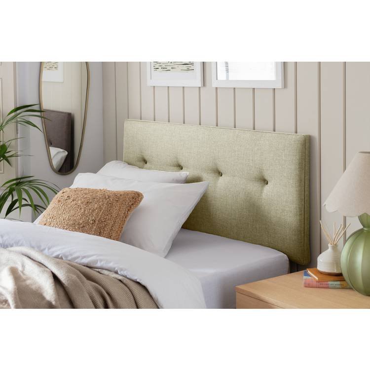Argos Home Dalham Fabric Double Headboard - Natural  0