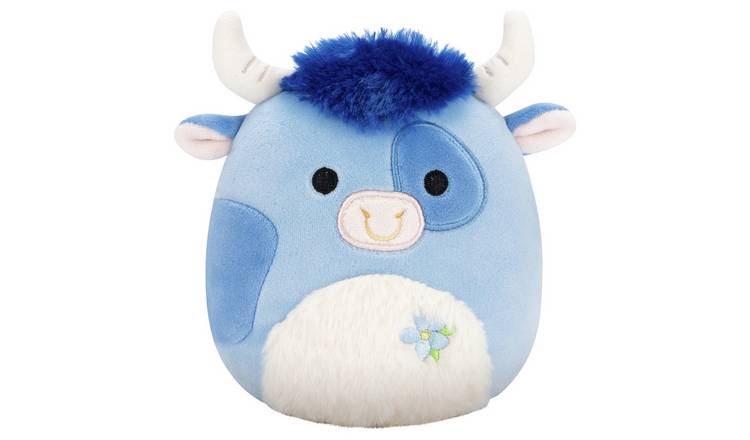 Squishmallows 7.5-Inch Bermayeh the Blue Bull Soft Toy