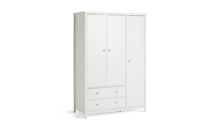 Habitat Brooklyn 3 Door Wardrobe - White