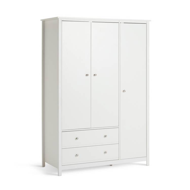 Habitat Brooklyn 3 Door Wardrobe - White 0