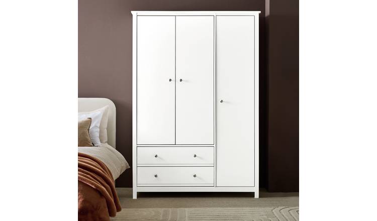Habitat Brooklyn 3 Door Wardrobe - White