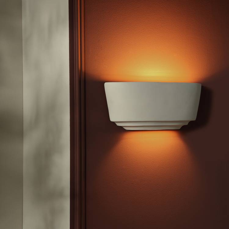 Argos Home Mars Ceramic Tiered Wall Light - White 0