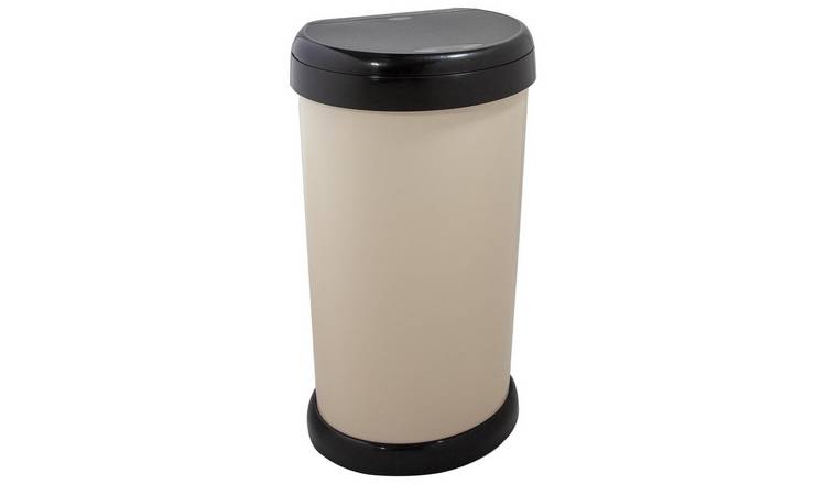 Moda 42 Litre Touch Top Bin - Ivory