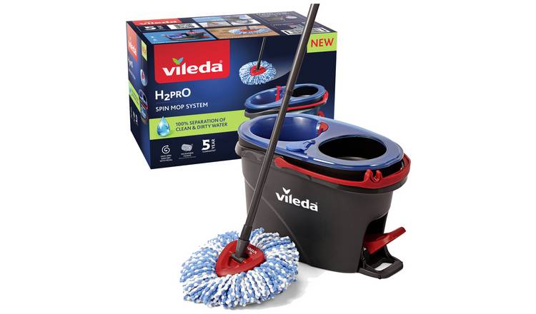 Vileda H2PrO Spin Mop and Bucket Set