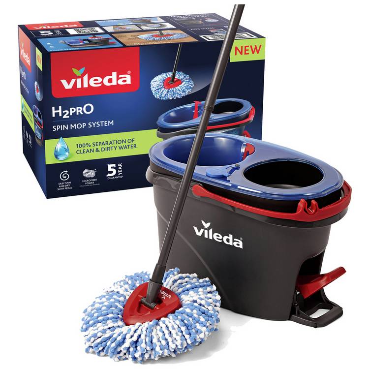 Vileda H2PrO Spin Mop and Bucket Set 0