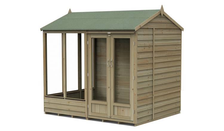 Forest 4Life Overlap Reverse Apex Summerhouse - 8 x 6ft