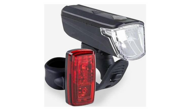 Decathlon Waterproof Battery-Powered LED Bike Light Set