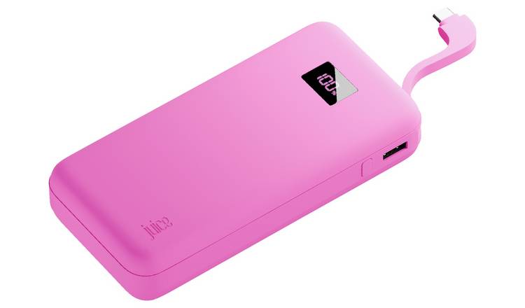 Juice 20000mAh Integrated Max Portable Power Bank - Pink