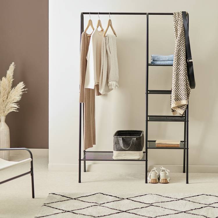 Argos Home Kevin Double Clothes Rail - Black 0