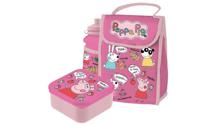 Hox Peppa Pig My First Lunch Bag and Bottle Set - 400ml