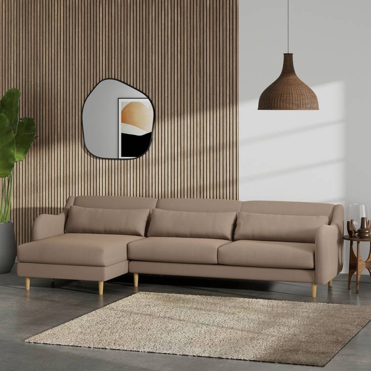 Habitat Turnmill Left Hand Corner Sofa - Biscuit 0