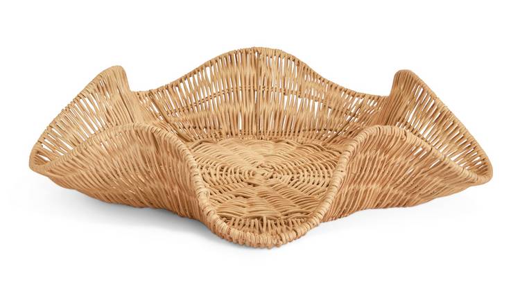 Habitat Rattan Wave Tray - Natural