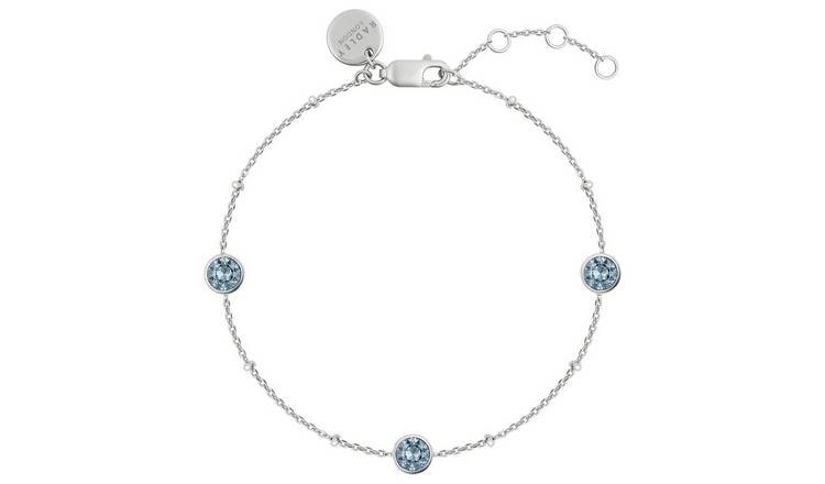 Radley Sterling Silver Blue Stone Set Bracelet