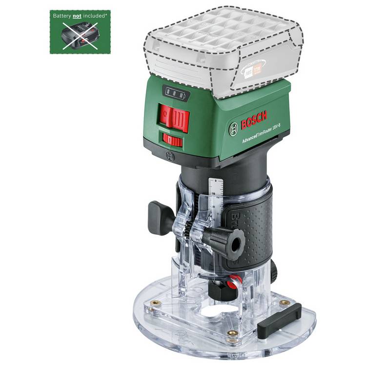 Bosch Cordless Trim Plunge Router - 18V 0