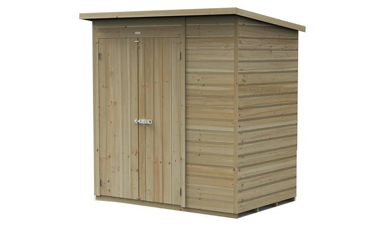 Forest Beckwood Shiplap Windowless Pent Shed - 6 x 4ft