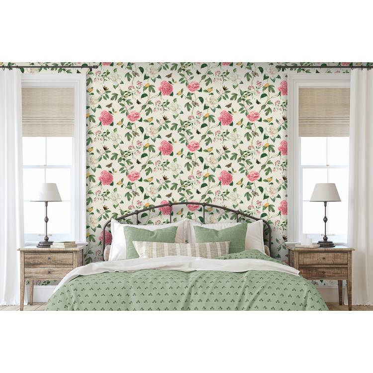RHS Chinoiserie Charmer Cream Wallpaper  0