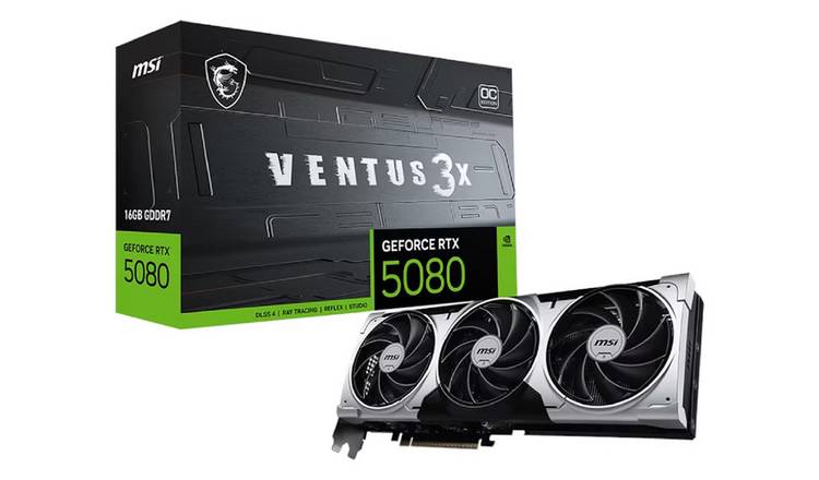 MSI GeForce RTX 5080 Ventus 3X OC Plus 16GB Graphic Card