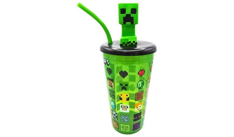 Hox Minecraft Creeper 3D Black and Green Soda Cup - 600ml