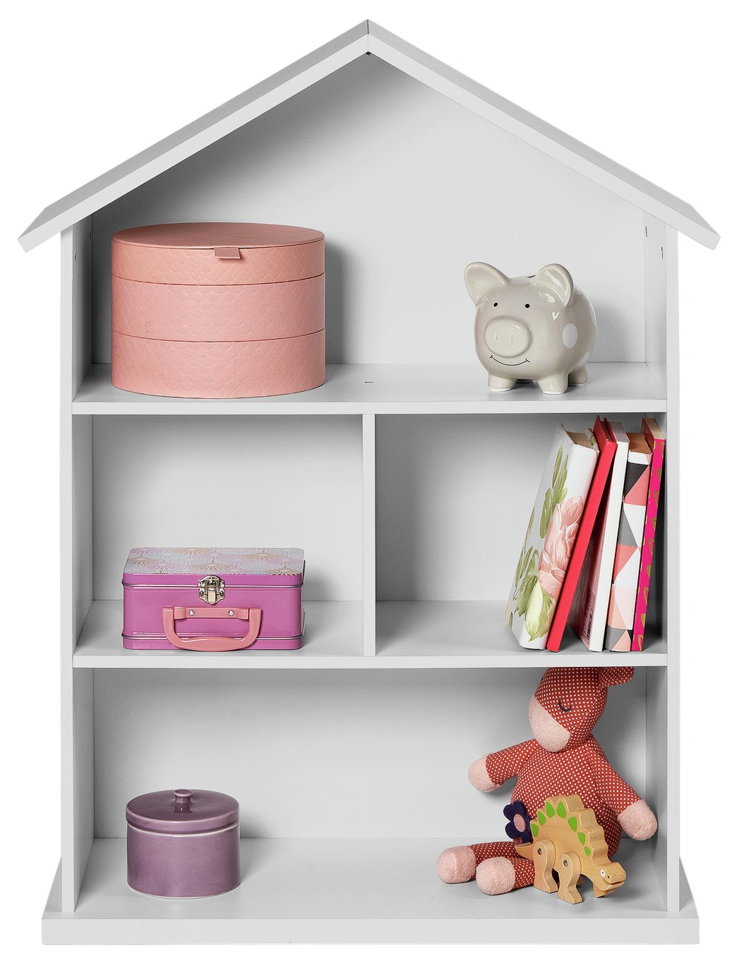 argos mia dolls house bookcase