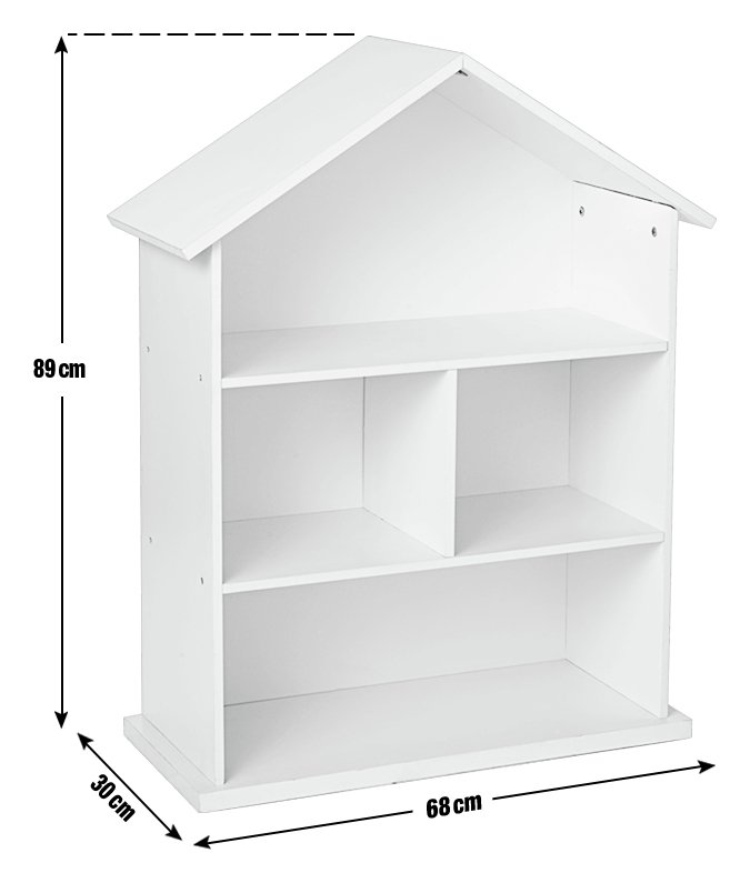 argos mia dolls house bookcase