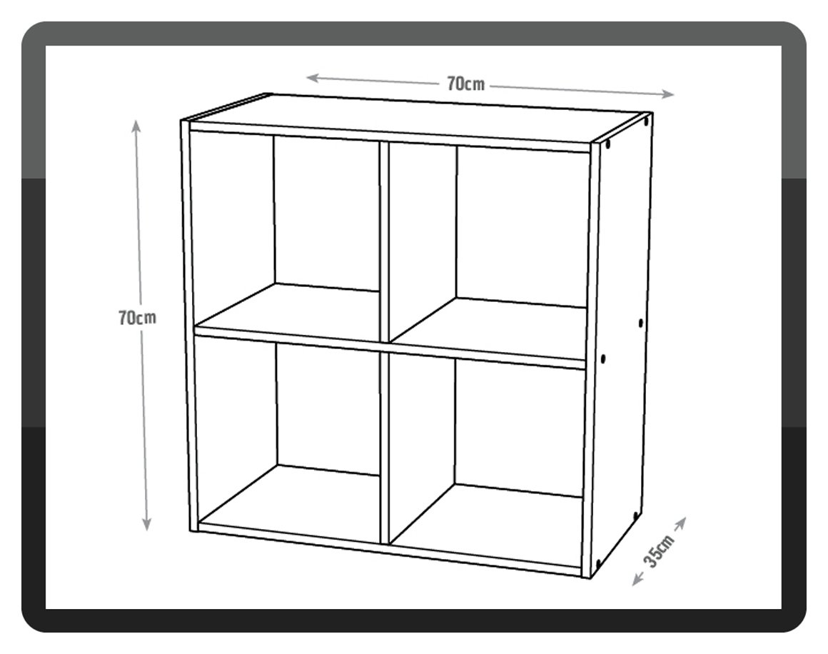 White cube deals shelves argos