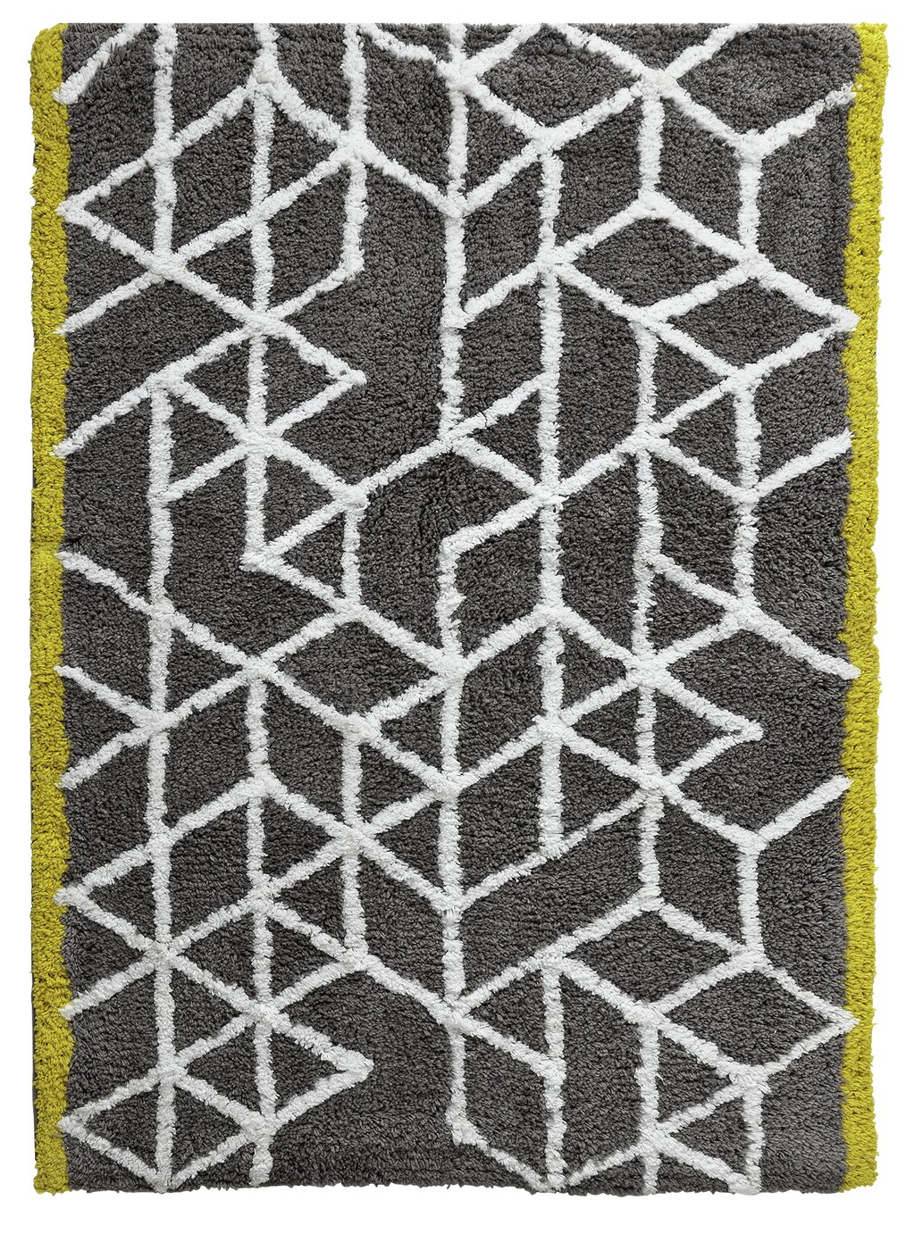 Argos Home Geometric Bath Mat - Geo Grey