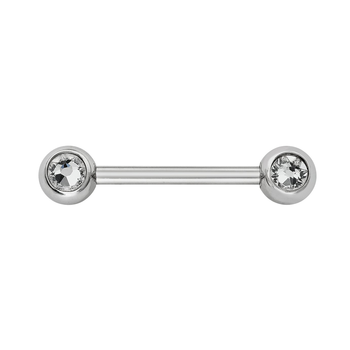 State of Mine Stainless Steel Cubic Zirconia Nipple Bar