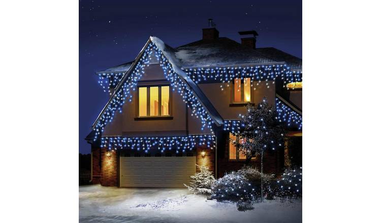 Premier Decorations 960 Colour LED Christmas Icicle Lights