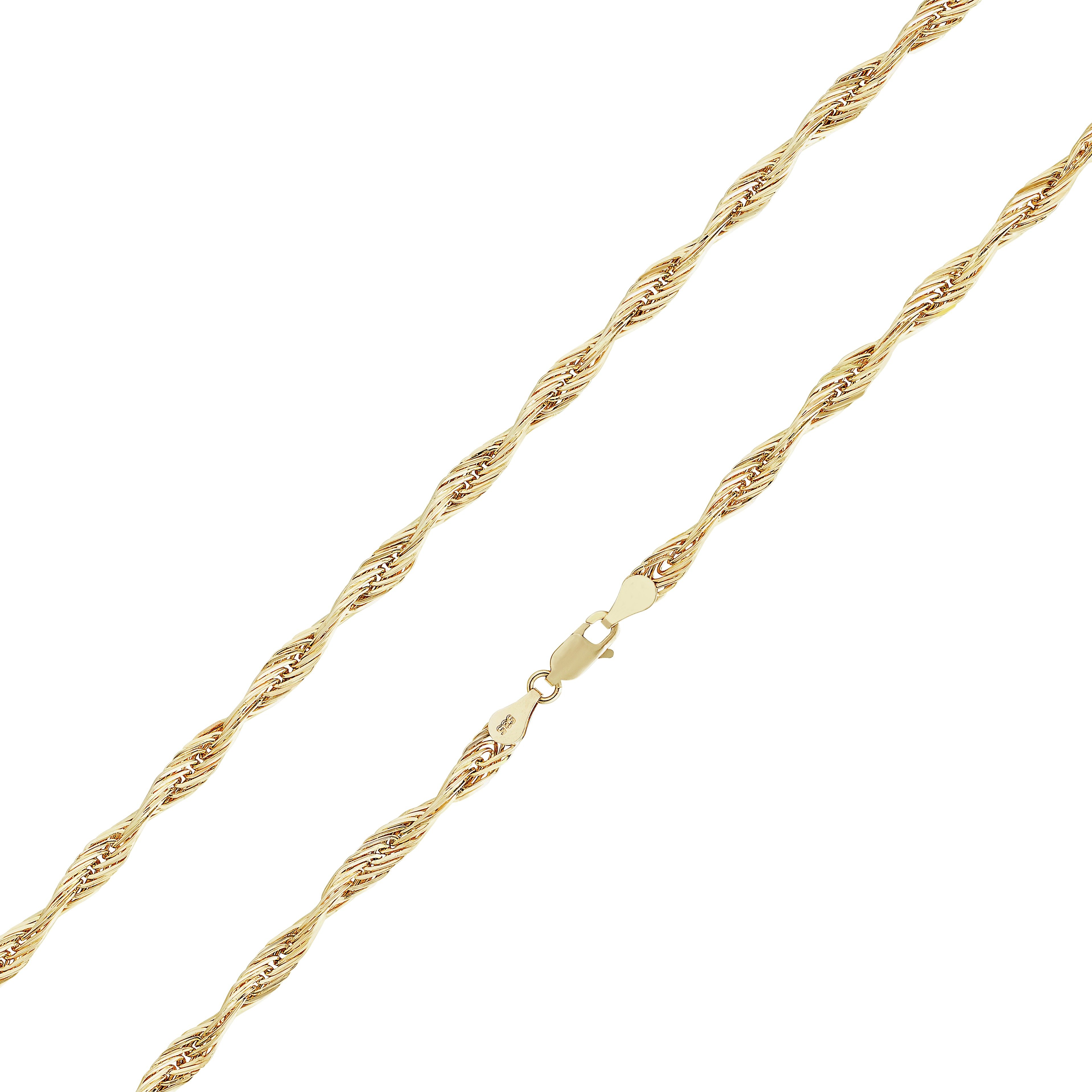 Revere 9ct Gold Twist Design Chain 18 Inch Necklace