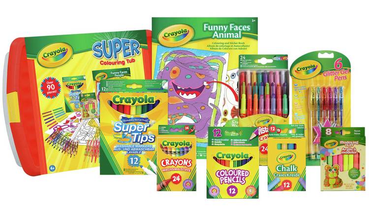 Crayola Bath Set Shower Toys Bundle - 9 Pc Crayola Kids Bathroom Set with  Crayola Bath Paint, Bath Toys, and Stickers