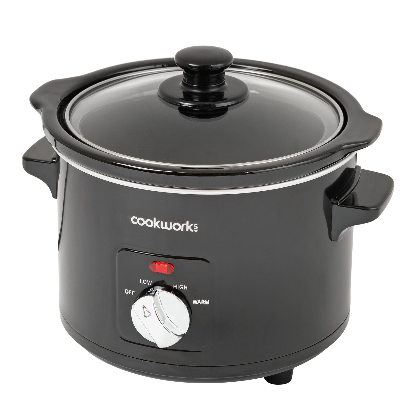 Cookworks 1.5L Compact Slow Cooker - Black