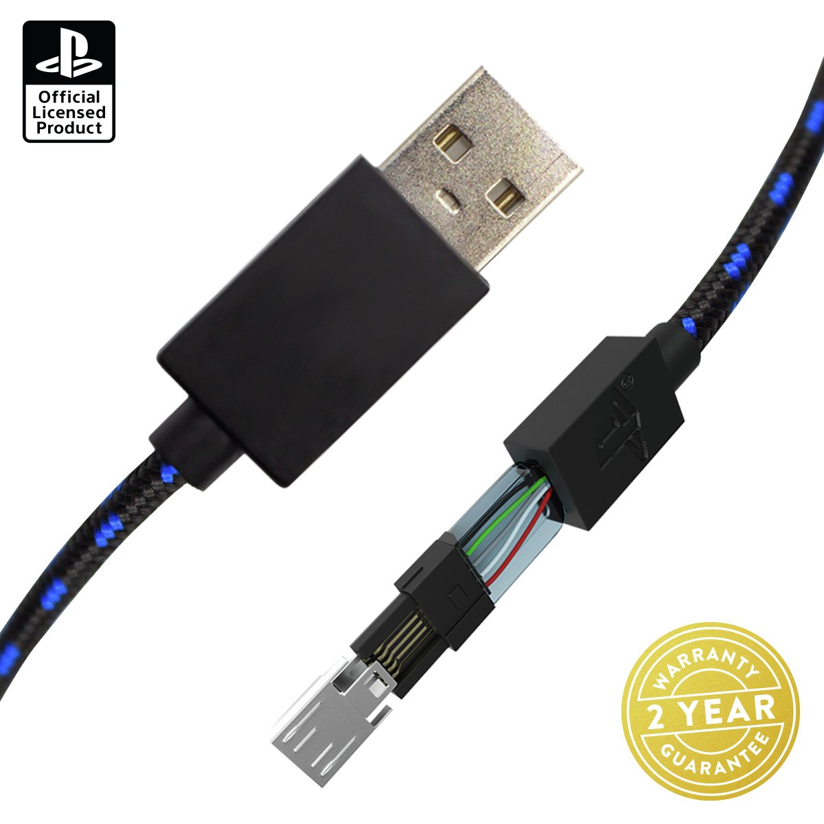 official sony ps4 4m play and charge cable