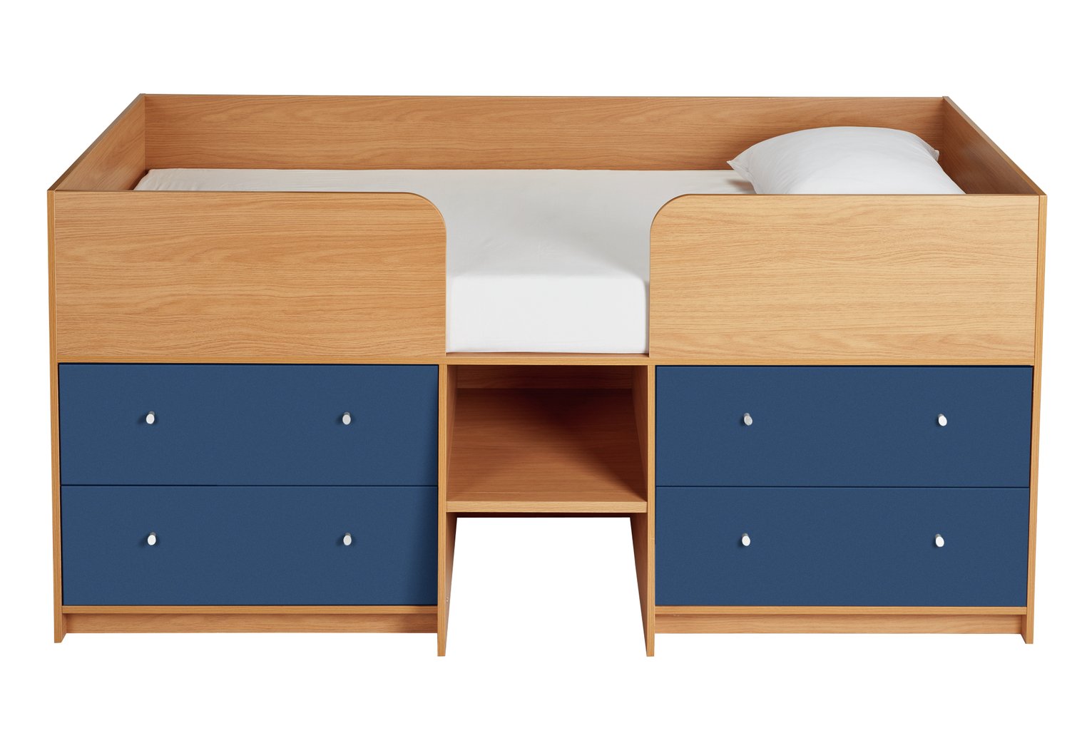 Argos Home Malibu Pine & Blue Shorty Mid Sleeper Bed Frame Reviews