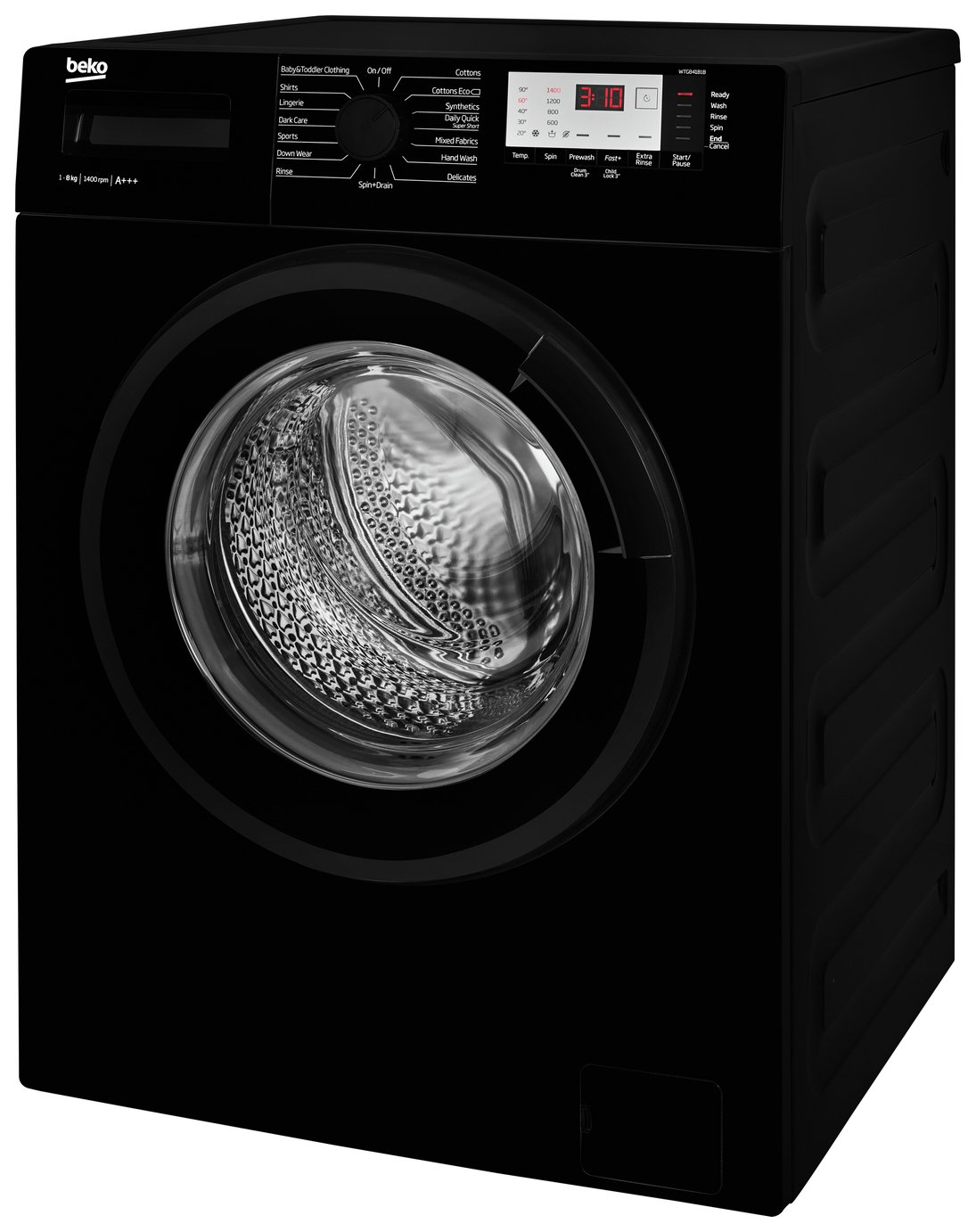 Beko WTG841B1B 8KG 1400 Spin Washing Machine Black & Installation Reviews
