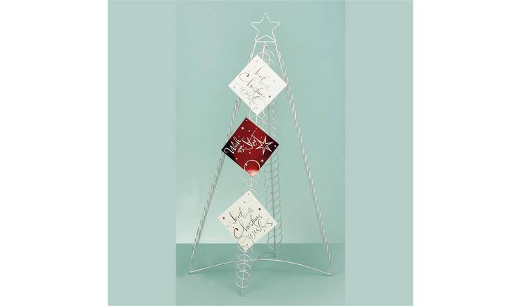 Silver Merry Christmas Over The Door Xmas Card Hanging