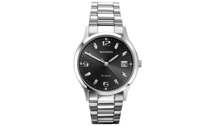 Buy Sekonda Men s Stainless Steel Bracelet Watch Argos