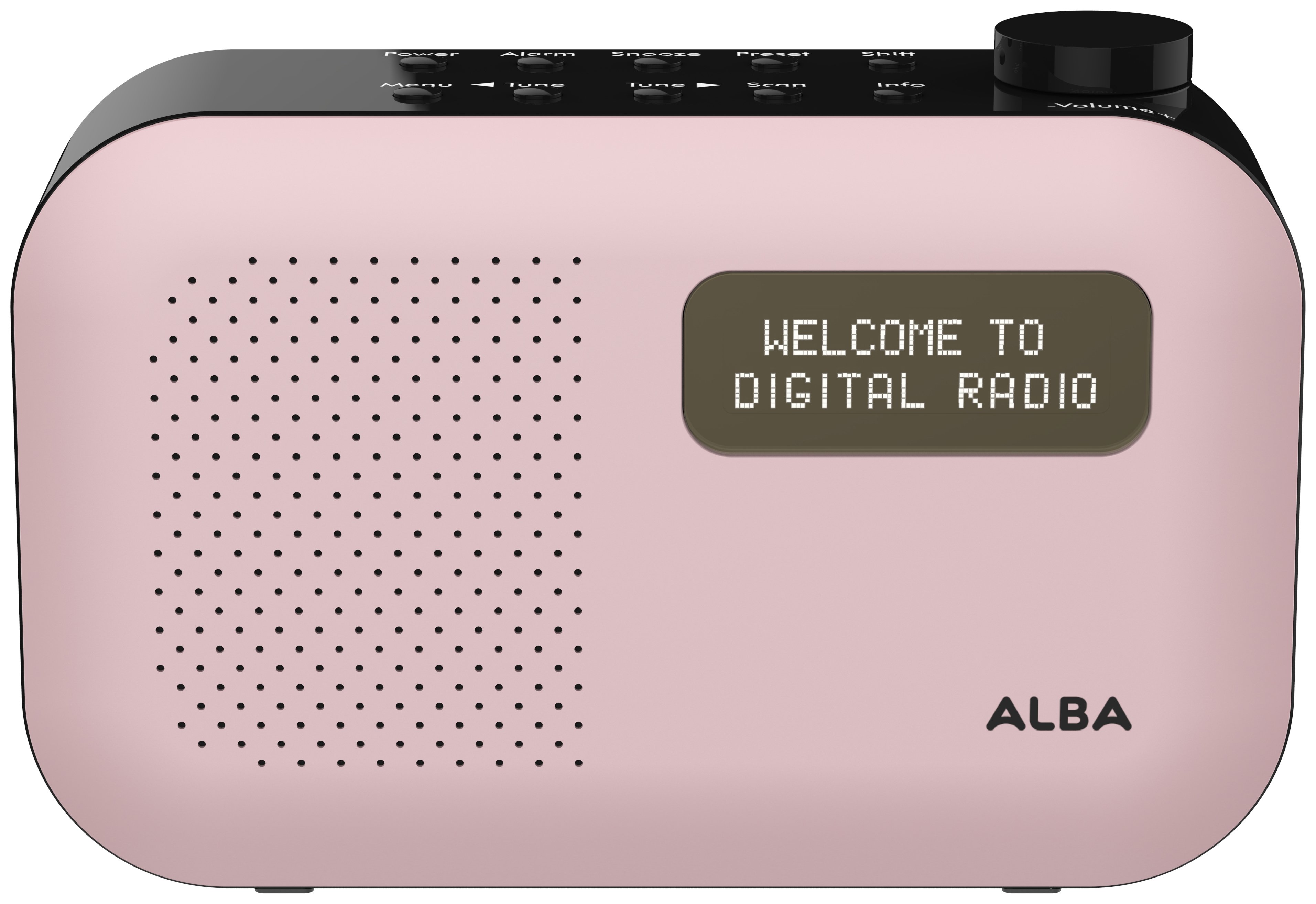 Alba Mono DAB Radio - Blush