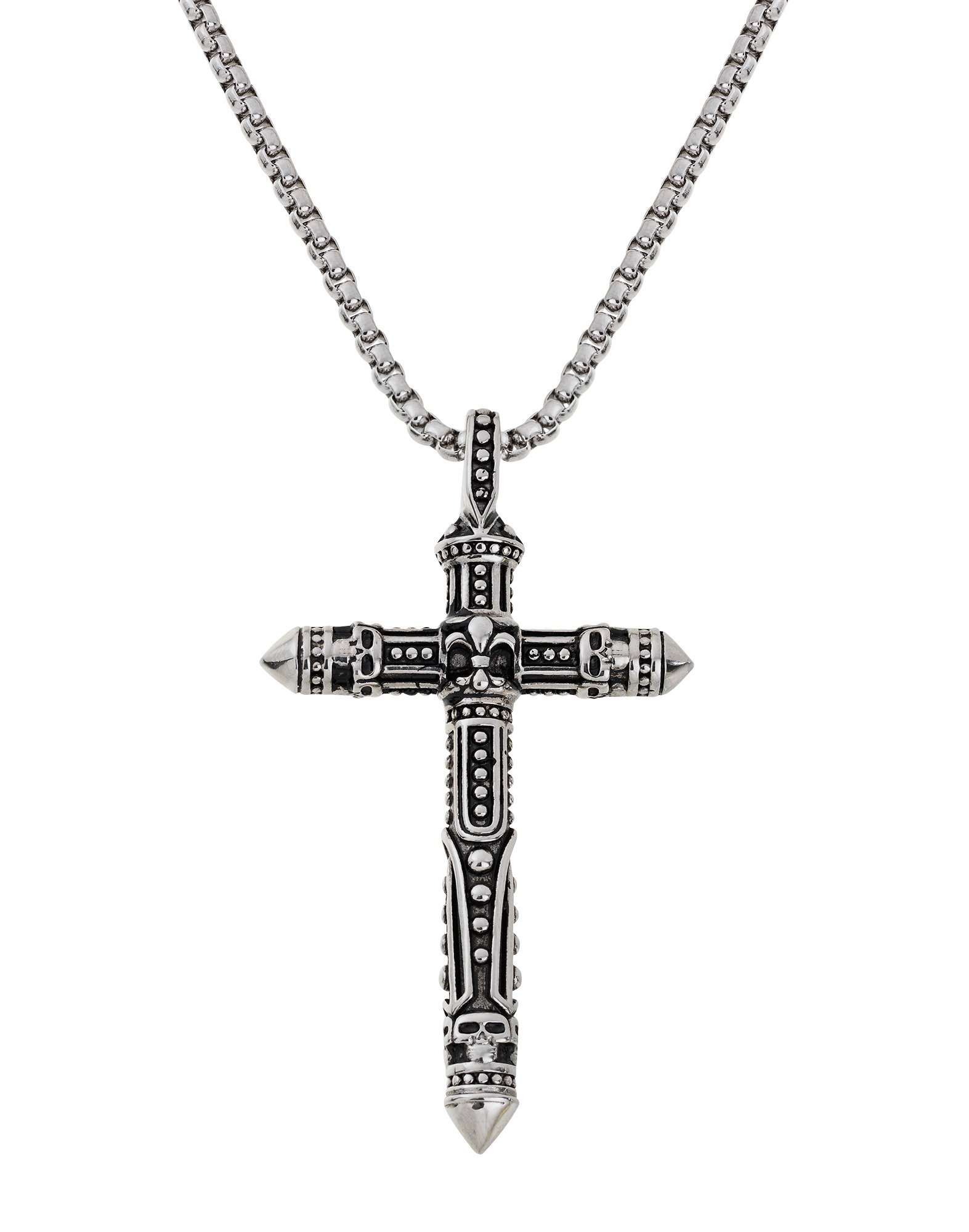 Revere Men's Stainless Steel Cross Pendant