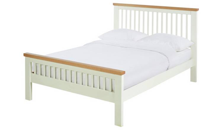 Argos Home Aubrey Kingsize Wooden Bed Frame - Two Tone