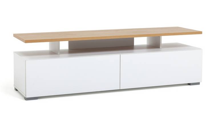 White and deals wood tv stand