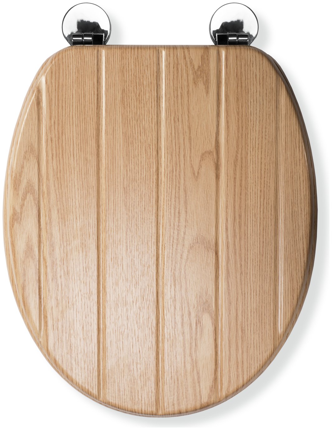 Croydex Geneva Flexi-Fix Toilet Seat - Oak Effect