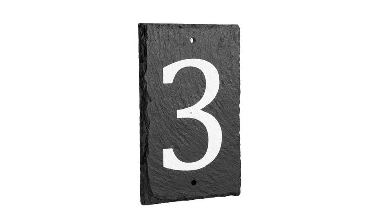 Nicola Spring Slate House Sign - Number 3