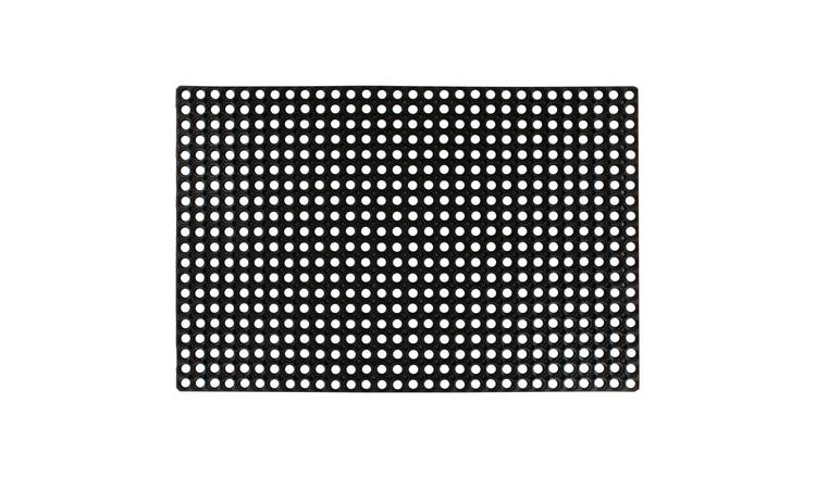 Walplus 22 mm Thick Rubber Mat - Black - 80 x 120 cm