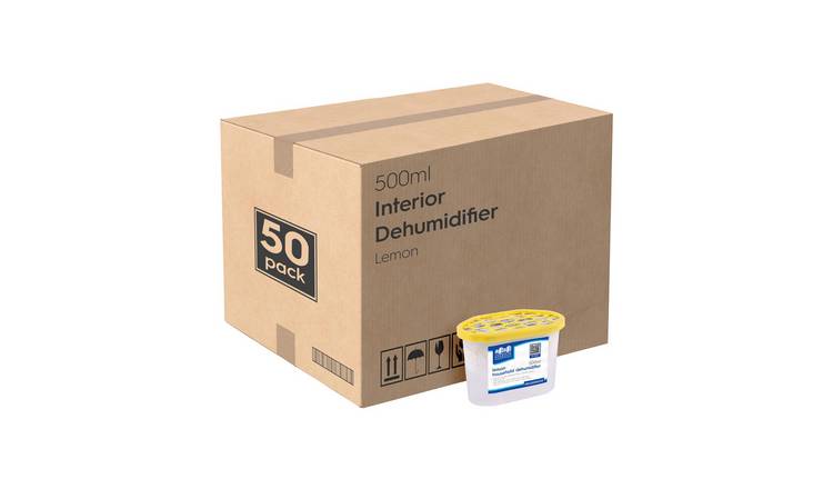 Harbour Housewares Interior Dehumidifiers - Lemon - Pack of 50 - 500ml