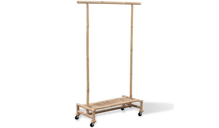 Walplus Bamboo Clothes Rack - 100 x 40 x 150 cm