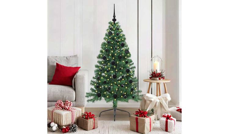 Walplus 150 Bright LED Lights Pre-lit Artificial Christmas Tree - Green - 150 cm